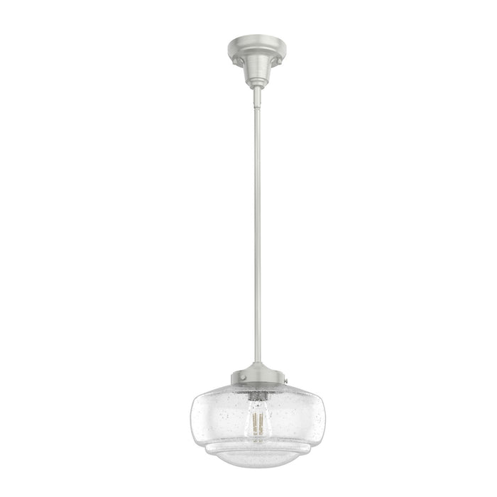 Hunter 19189 One Light Pendant, Brushed Nickel