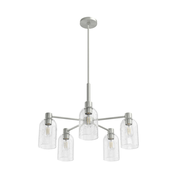 Hunter 19197 Five Light Chandelier, Brushed Nickel