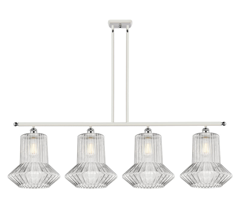 Innovations 516-4I-WPC-G212 Four Light Island Pendant, White Polished Chrome