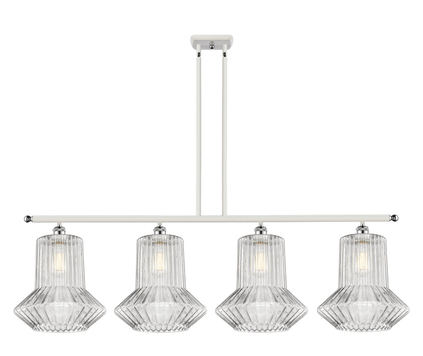 Innovations 516-4I-WPC-G212 Four Light Island Pendant, White Polished Chrome