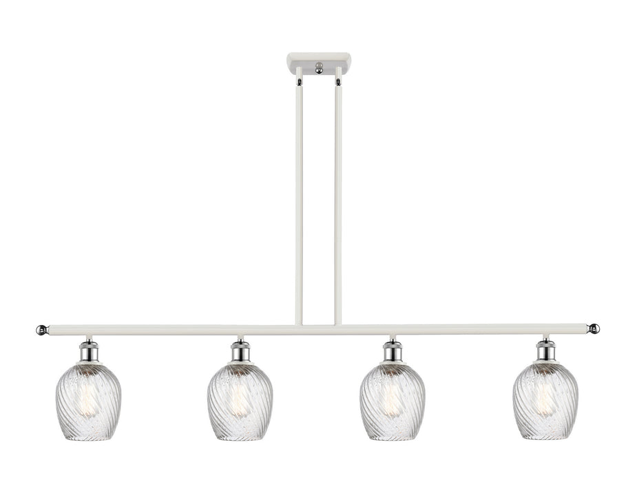 Innovations 516-4I-WPC-G292 Four Light Island Pendant, White Polished Chrome