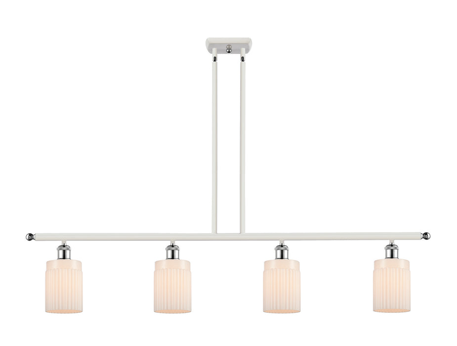 Innovations 516-4I-WPC-G341 Four Light Island Pendant, White Polished Chrome