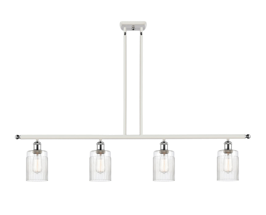 Innovations 516-4I-WPC-G342-LED LED Island Pendant, White Polished Chrome