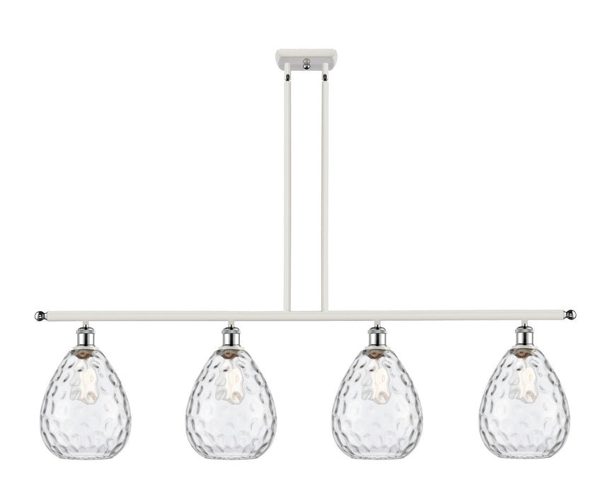 Innovations 516-4I-WPC-G372-LED LED Island Pendant, White Polished Chrome