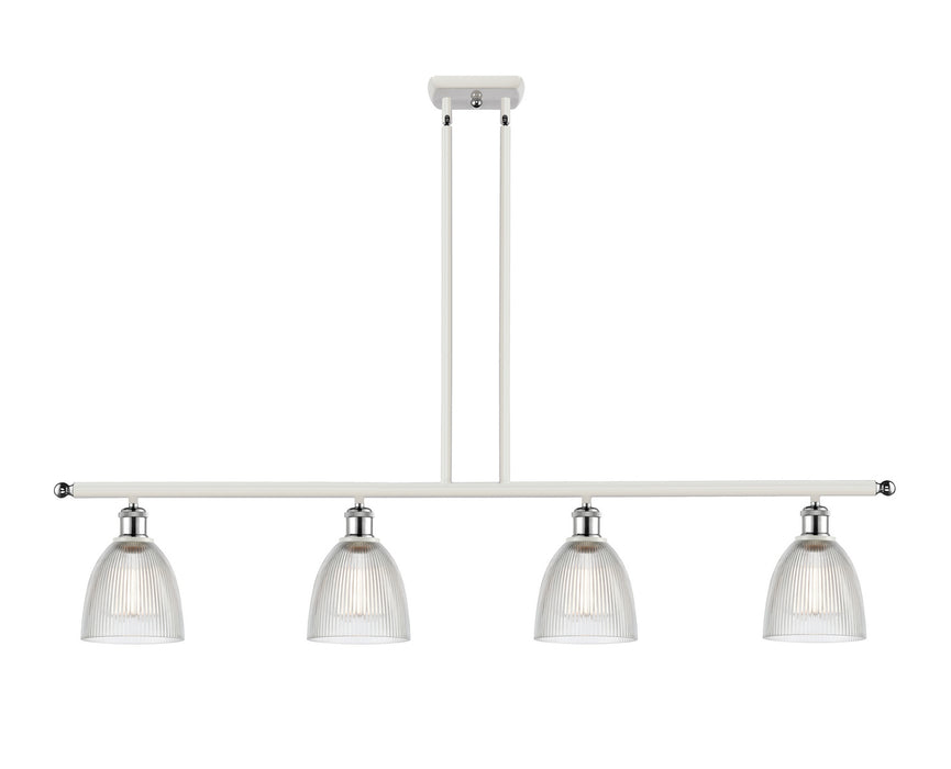 Innovations 516-4I-WPC-G382 Four Light Island Pendant, White Polished Chrome