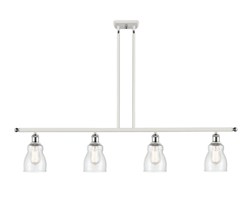 Innovations 516-4I-WPC-G394 Four Light Island Pendant, White Polished Chrome