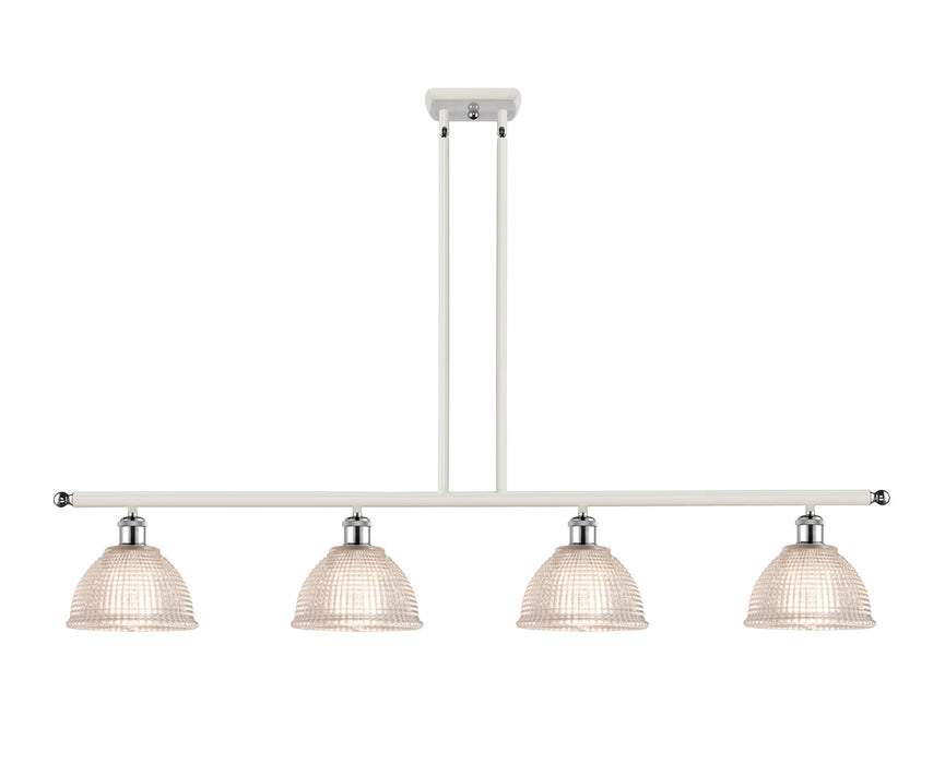 Innovations 516-4I-WPC-G422 Four Light Island Pendant, White Polished Chrome