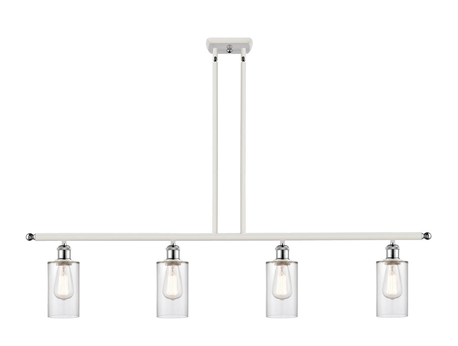 Innovations 516-4I-WPC-G802 Four Light Island Pendant, White Polished Chrome