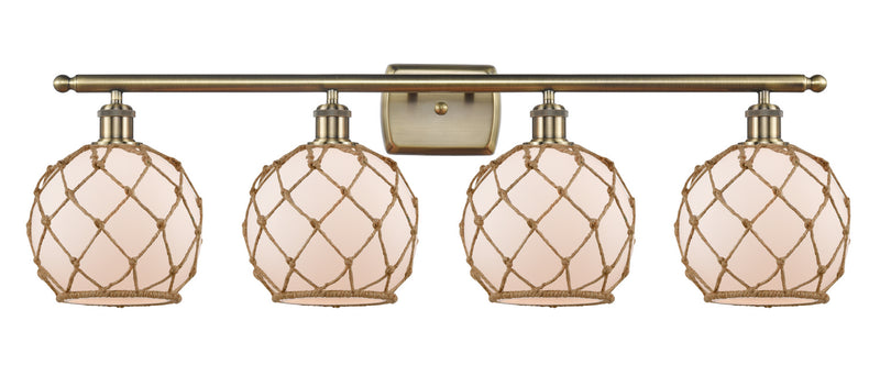 Innovations 516-4W-AB-G121-8RB-LED LED Bath Vanity, Antique Brass