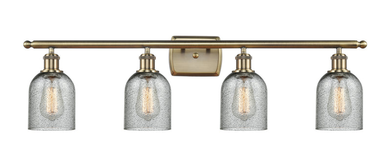 Innovations 516-4W-AB-G257 Four Light Bath Vanity, Antique Brass