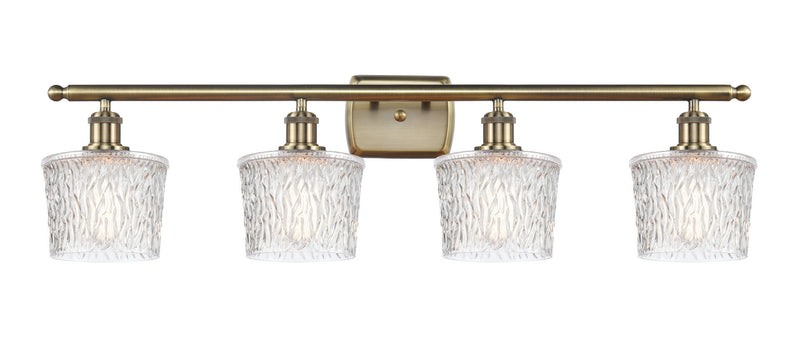 Innovations 516-4W-AB-G402 Four Light Bath Vanity, Antique Brass