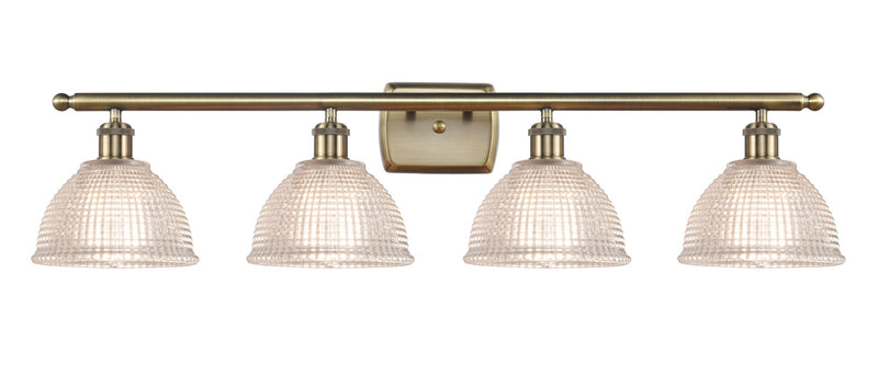 Innovations 516-4W-AB-G422 Four Light Bath Vanity, Antique Brass