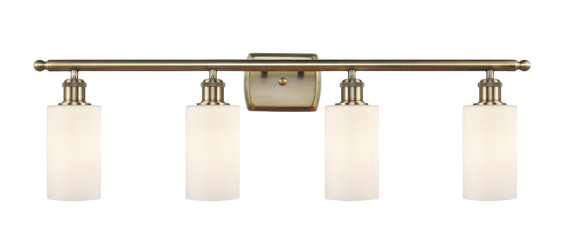 Innovations 516-4W-AB-G801 Four Light Bath Vanity, Antique Brass