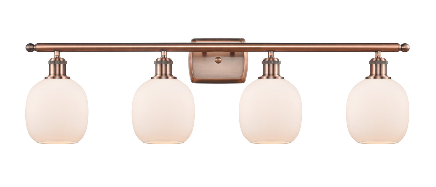 Innovations 516-4W-AC-G101 Four Light Bath Vanity, Antique Copper