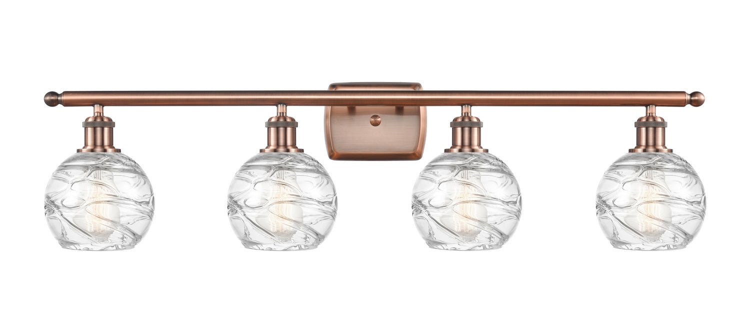 Innovations 516-4W-AC-G1213-6-LED LED Bath Vanity, Antique Copper