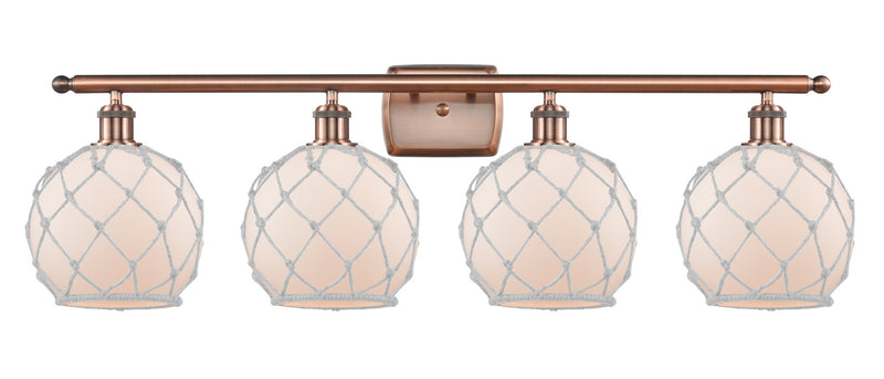 Innovations 516-4W-AC-G121-8RW-LED LED Bath Vanity, Antique Copper