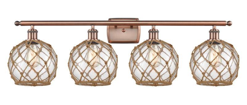 Innovations 516-4W-AC-G122-8RB-LED LED Bath Vanity, Antique Copper