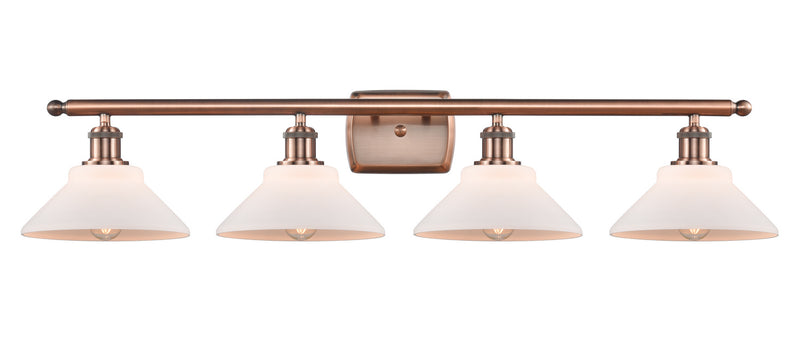 Innovations 516-4W-AC-G131-LED LED Bath Vanity, Antique Copper