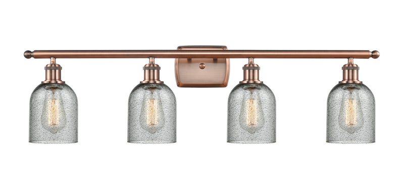 Innovations 516-4W-AC-G257 Four Light Bath Vanity, Antique Copper