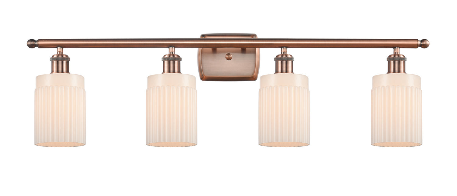 Innovations 516-4W-AC-G341-LED LED Bath Vanity, Antique Copper