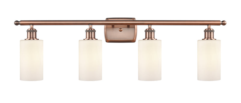 Innovations 516-4W-AC-G801 Four Light Bath Vanity, Antique Copper