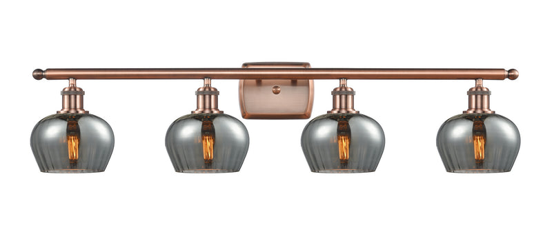 Innovations 516-4W-AC-G93 Four Light Bath Vanity, Antique Copper