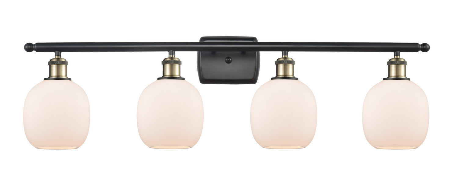 Innovations 516-4W-BAB-G101 Four Light Bath Vanity, Black Antique Brass