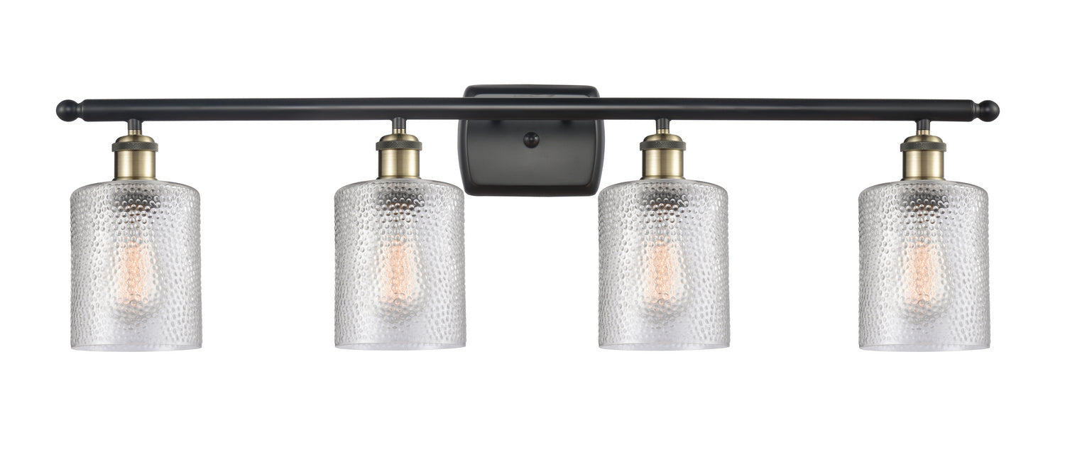 Innovations 516-4W-BAB-G112 Four Light Bath Vanity, Black Antique Brass