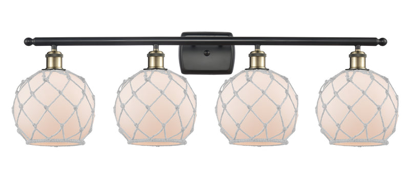 Innovations 516-4W-BAB-G121-8RW-LED LED Bath Vanity, Black Antique Brass