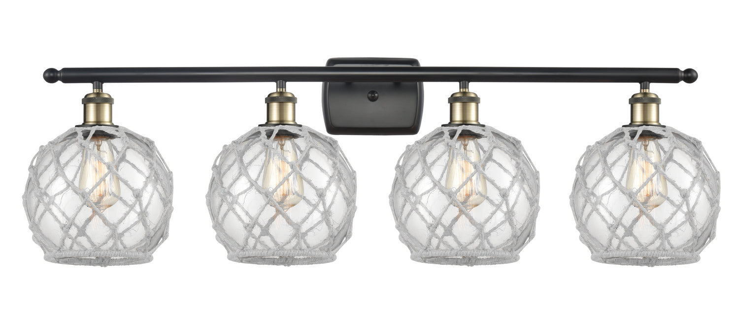 Innovations 516-4W-BAB-G122-8RW-LED LED Bath Vanity, Black Antique Brass