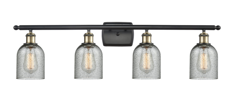 Innovations 516-4W-BAB-G257 Four Light Bath Vanity, Black Antique Brass