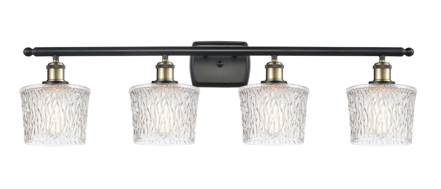 Innovations 516-4W-BAB-G402 Four Light Bath Vanity, Black Antique Brass