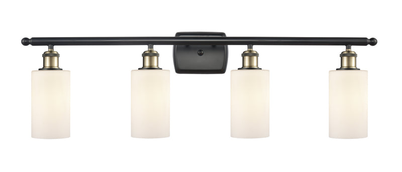 Innovations 516-4W-BAB-G801 Four Light Bath Vanity, Black Antique Brass