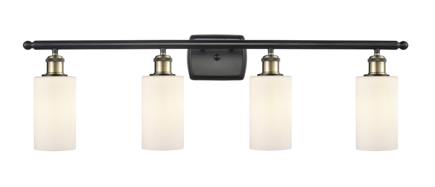 Innovations 516-4W-BAB-G801 Four Light Bath Vanity, Black Antique Brass