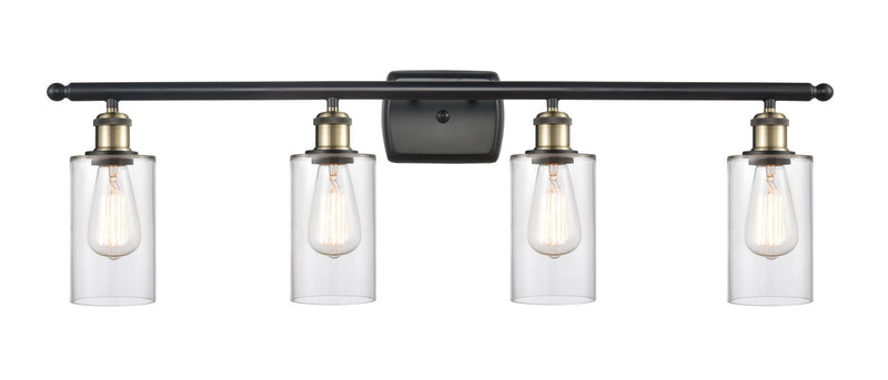 Innovations 516-4W-BAB-G802 Four Light Bath Vanity, Black Antique Brass