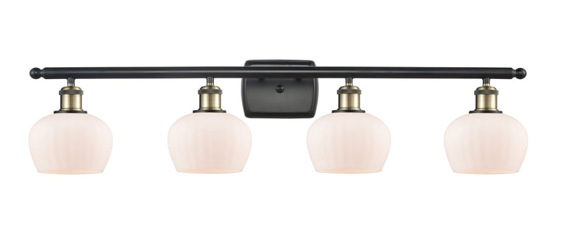Innovations 516-4W-BAB-G91 Four Light Bath Vanity, Black Antique Brass