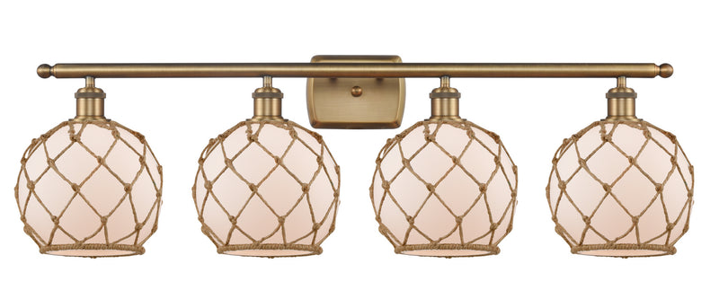 Innovations 516-4W-BB-G121-8RB-LED LED Bath Vanity, Brushed Brass