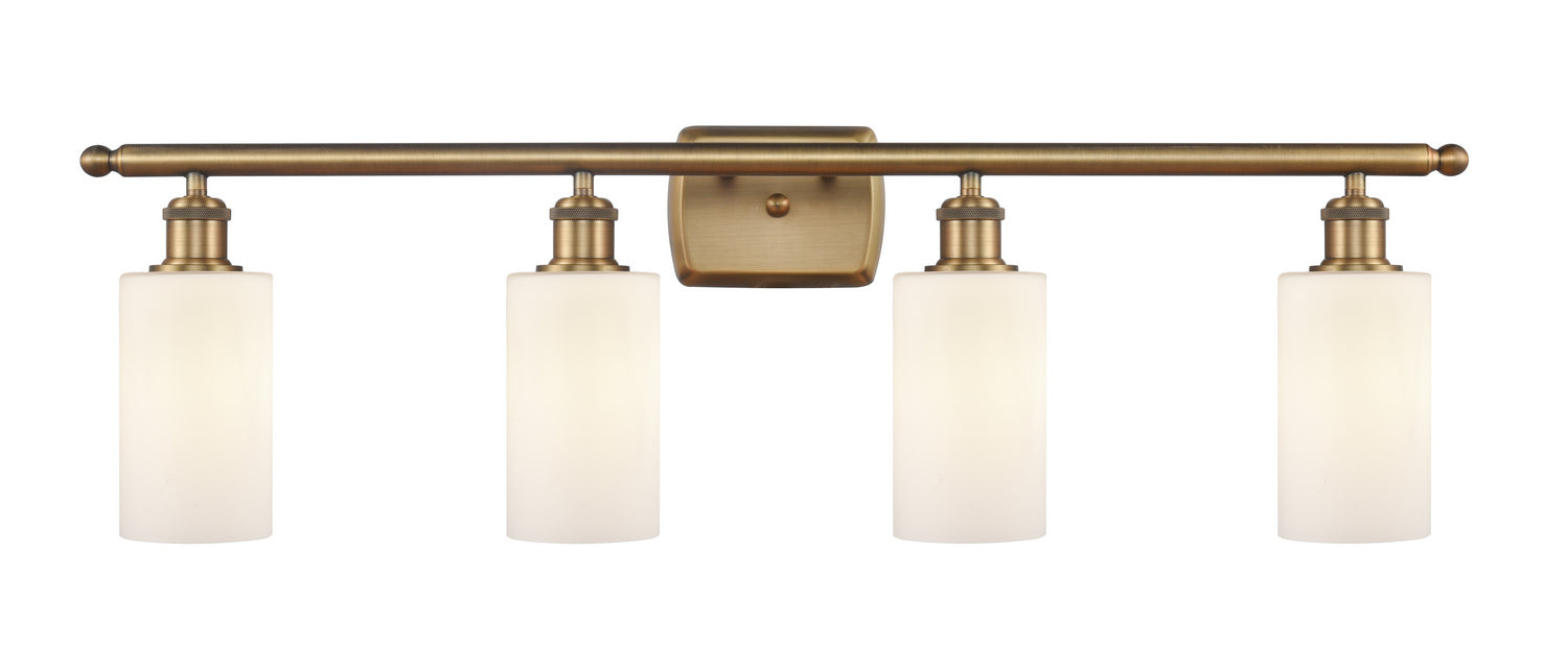 Innovations 516-4W-BB-G801 Four Light Bath Vanity, Brushed Brass