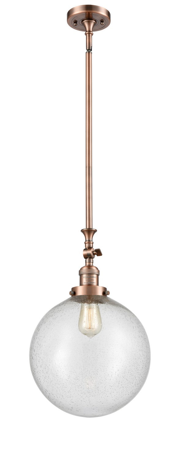 Innovations 206-AC-G204-12-LED LED Mini Pendant, Antique Copper