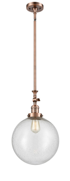 Innovations 206-AC-G204-12-LED LED Mini Pendant, Antique Copper