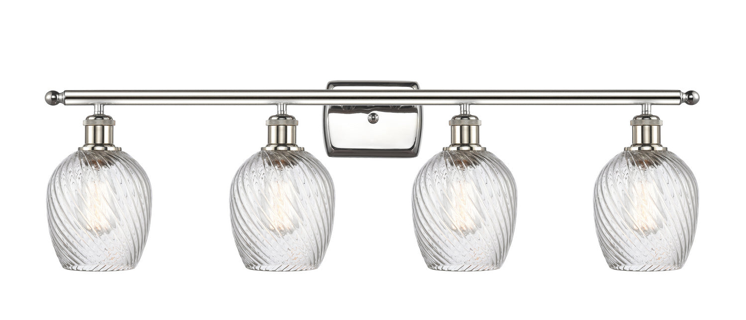 Innovations 516-4W-PN-G292 Four Light Bath Vanity, Polished Nickel