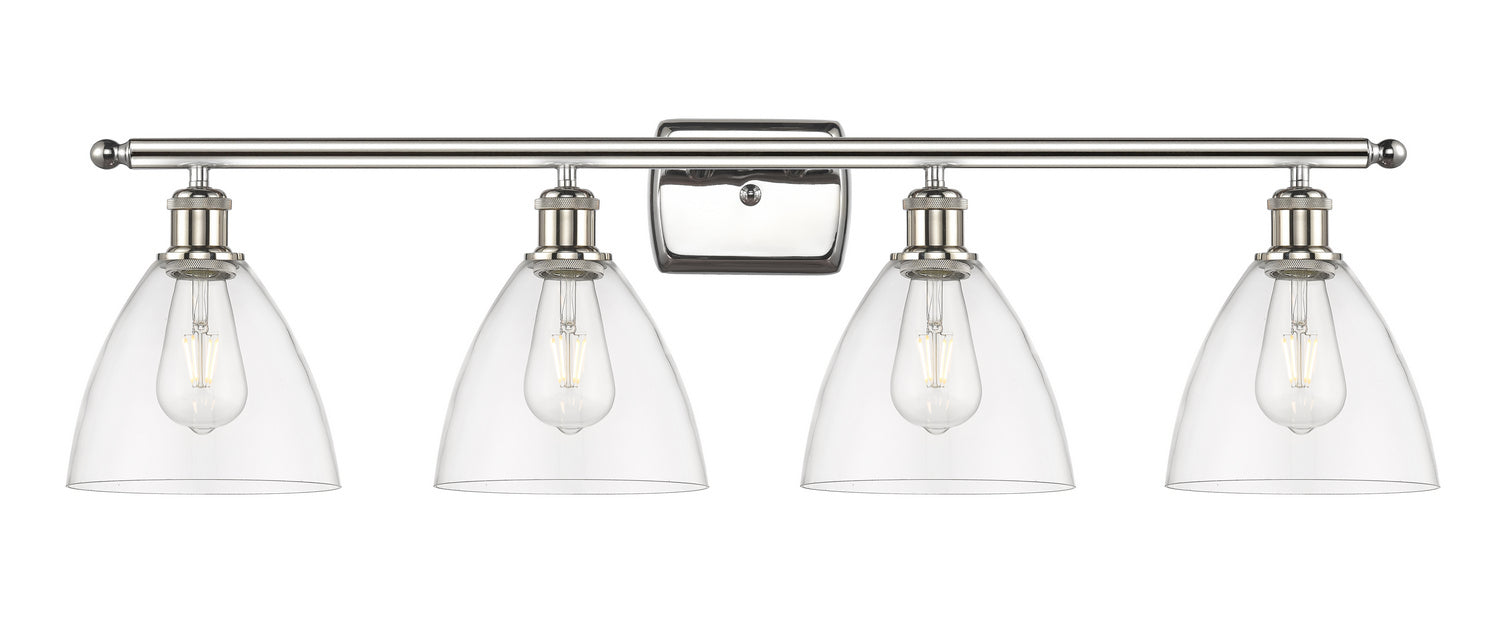 Innovations 516-4W-PN-GBD-752 Four Light Bath Vanity, Polished Nickel