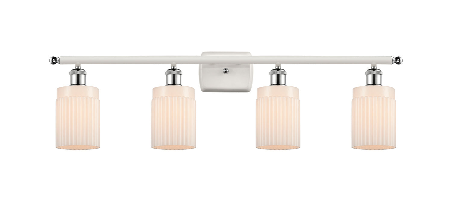 Innovations 516-4W-WPC-G341-LED LED Bath Vanity, White Polished Chrome
