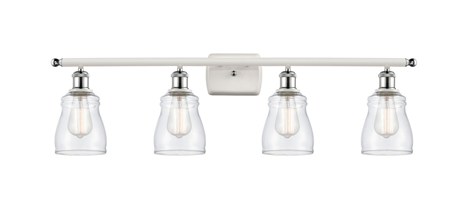 Innovations 516-4W-WPC-G392-LED LED Bath Vanity, White Polished Chrome