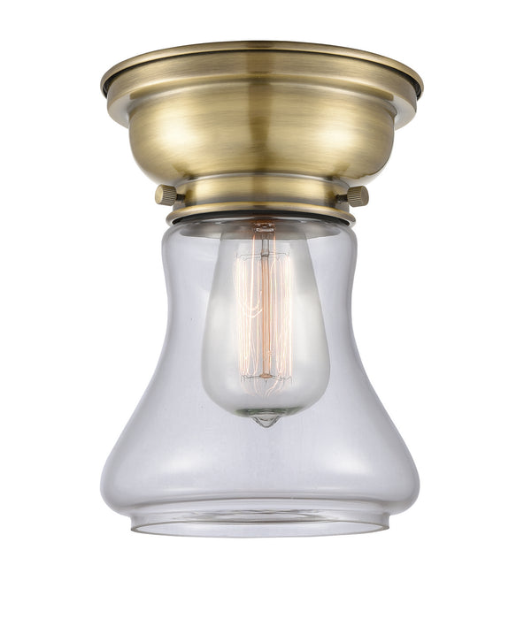 Innovations 623-1F-AB-G192 One Light Flush Mount, Antique Brass
