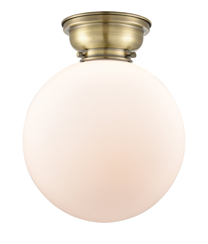 Innovations 623-1F-AB-G201-12-LED LED Flush Mount, Antique Brass