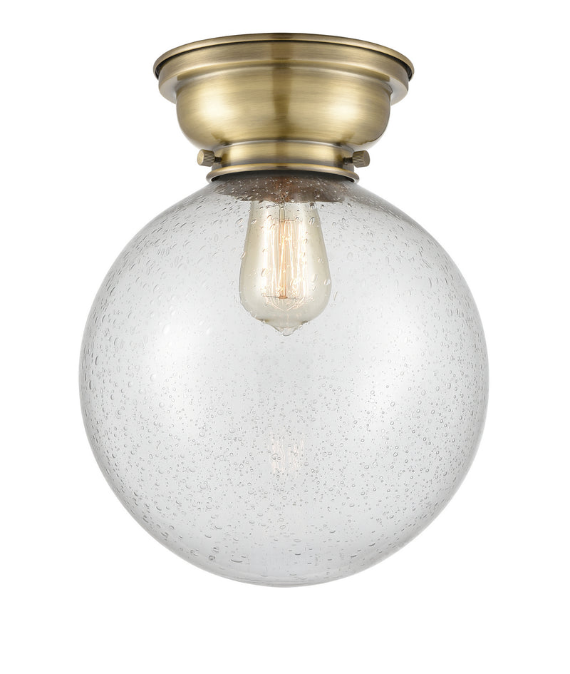 Innovations 623-1F-AB-G204-10-LED LED Flush Mount, Antique Brass