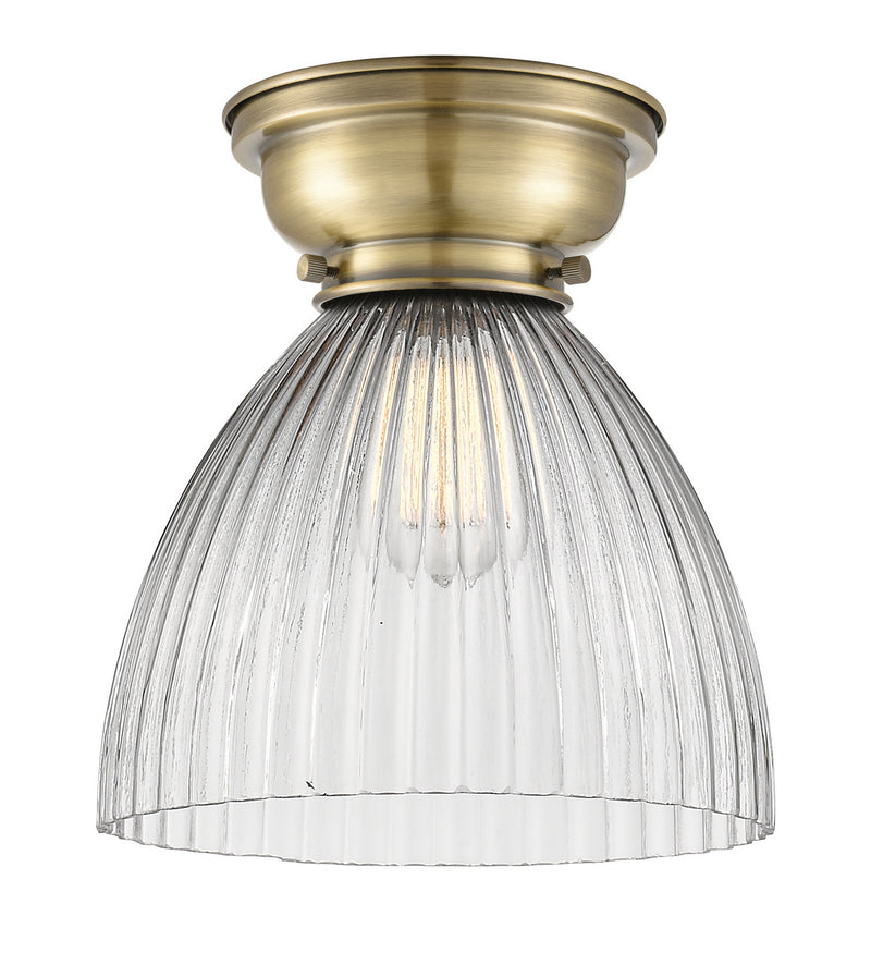 Innovations 623-1F-AB-G222 One Light Flush Mount, Antique Brass