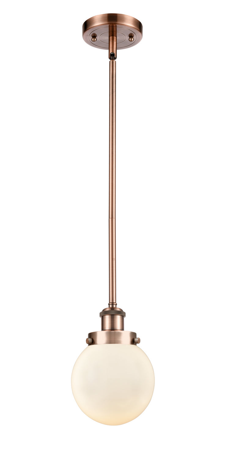 Innovations 916-1S-AC-G201-6-LED LED Mini Pendant, Antique Copper