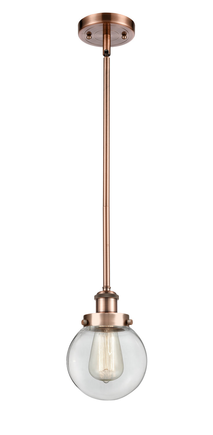 Innovations 916-1S-AC-G202-6-LED LED Mini Pendant, Antique Copper